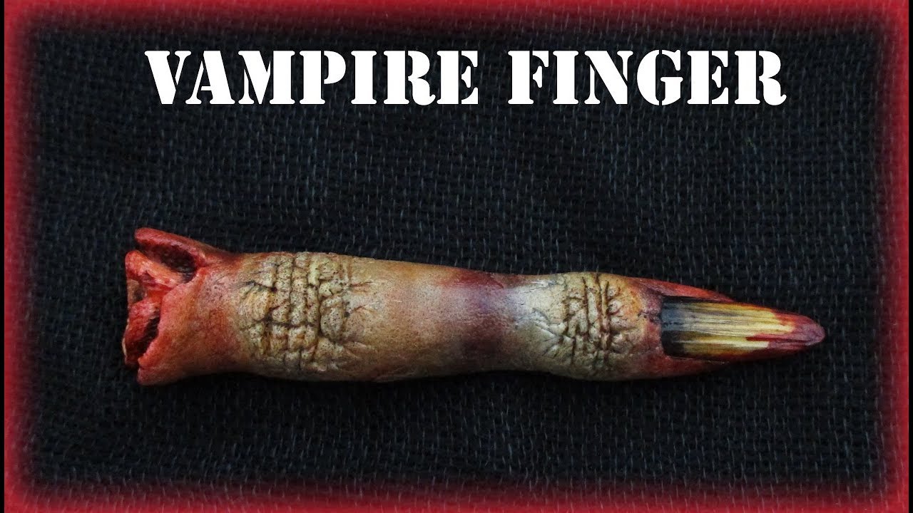 Polymer Clay Vampire Finger || Maive Ferrando