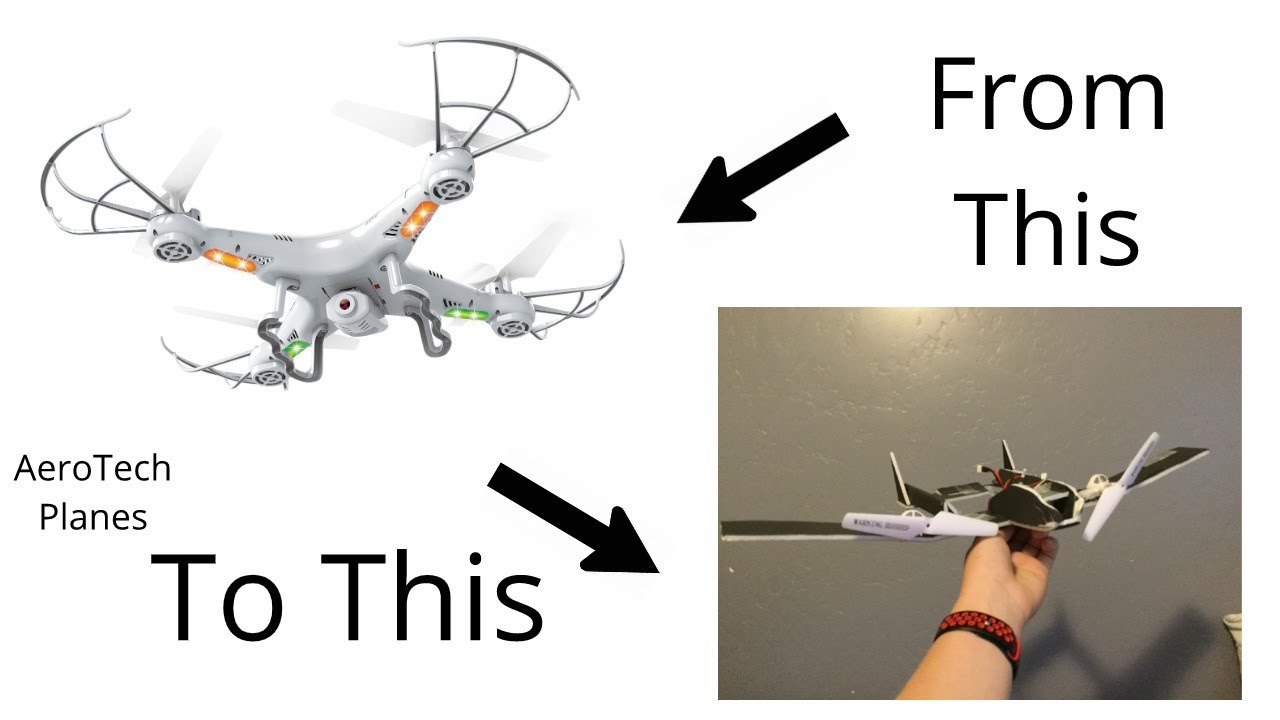 Making A Rc Plane Out Of An Old Broken Drone!!!