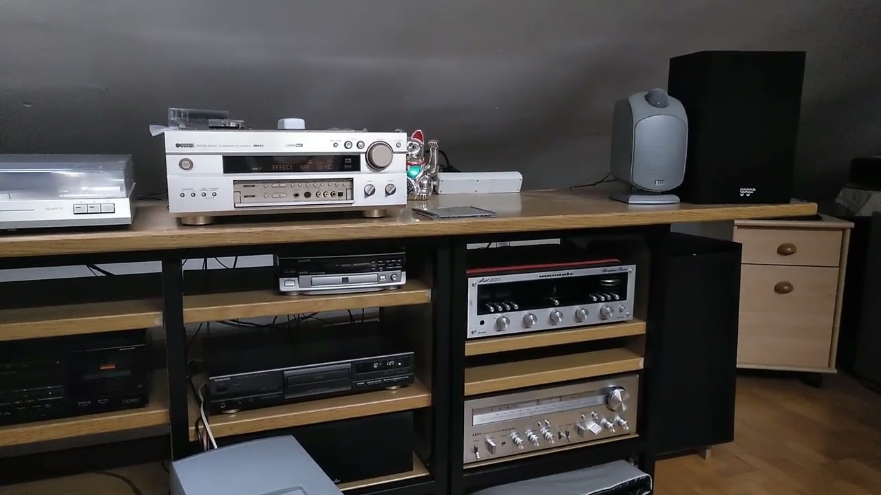 ALMAR HI-FI : Vídeo nº 55 : Yamaha RXV 800 (no en venta) + B & W LM 1 (en venta) +Gogar (no en venta
