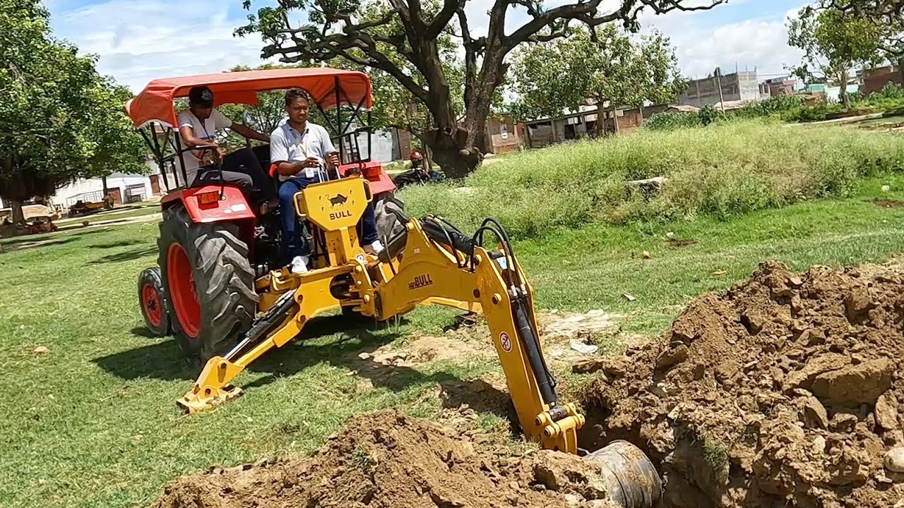 Tractor वाला jcb || छोटा जेसीबी || agri bull backhoe || mini TPL Bull backhoe || tractor Attechment