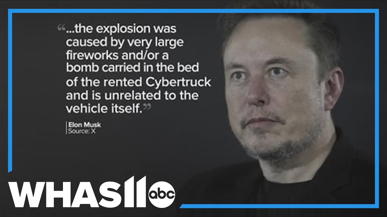 Elon Musk responds after Cybertruck explosion outside Trump Hotel