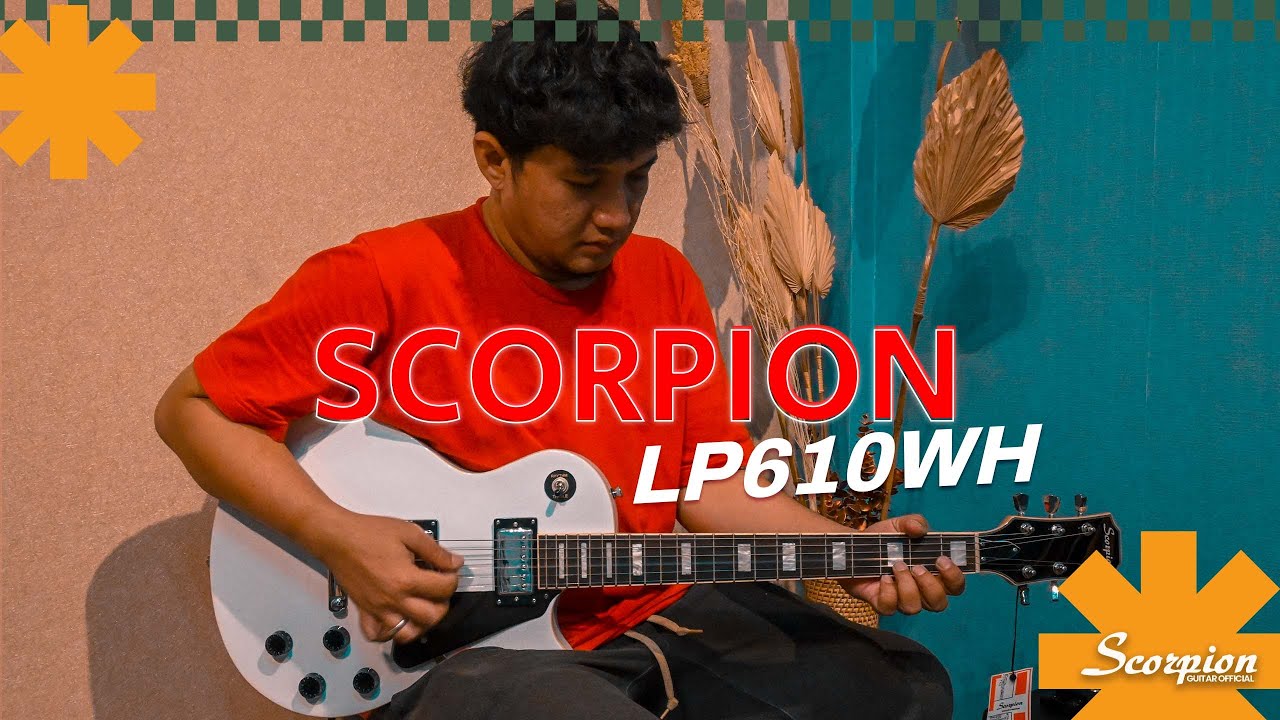 Rock On! Gitar Scorpion LP610WH