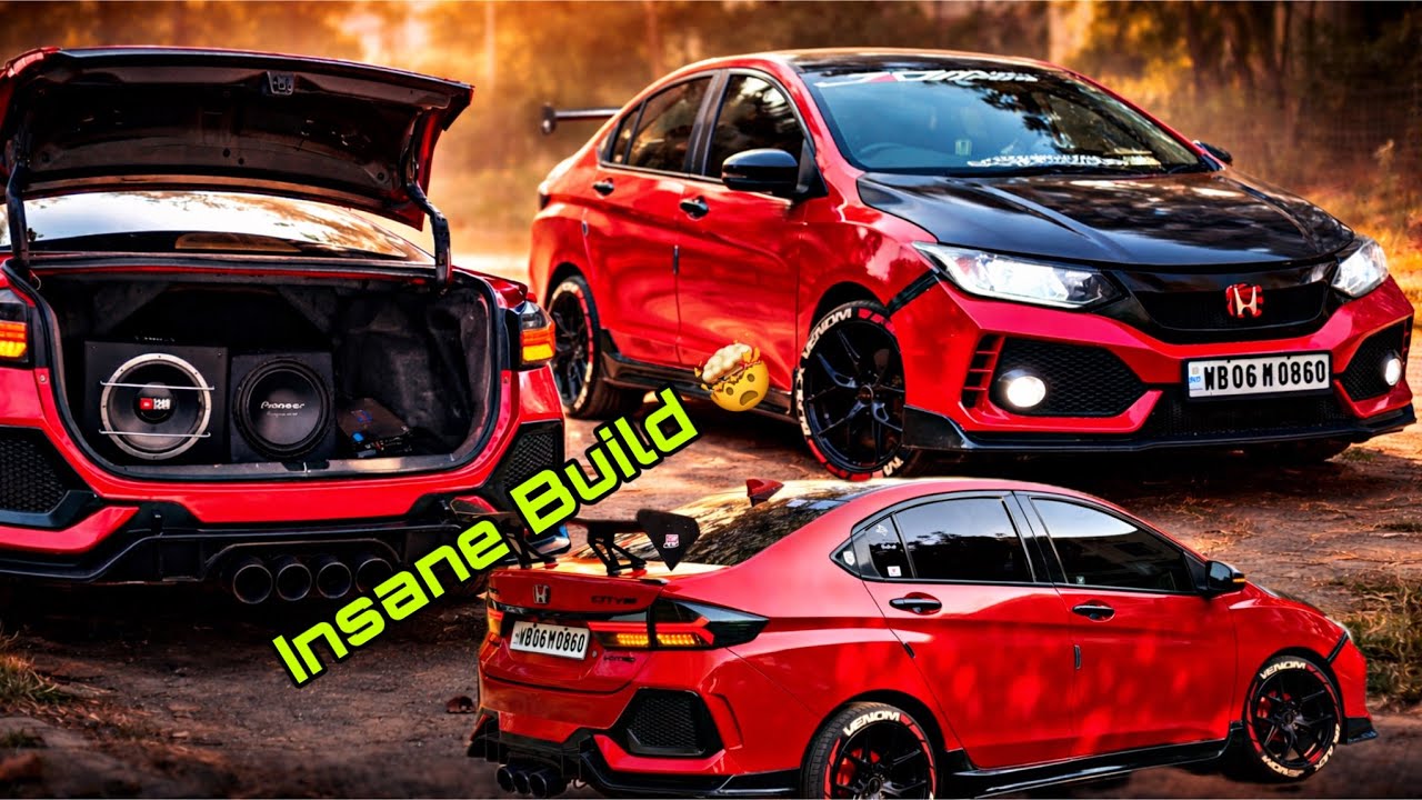 Most Modified Honda City i-Dtec of Kolkata ❤️ Type-R Body Kit, FaceLift, Full Audio, Spoiler & More✨