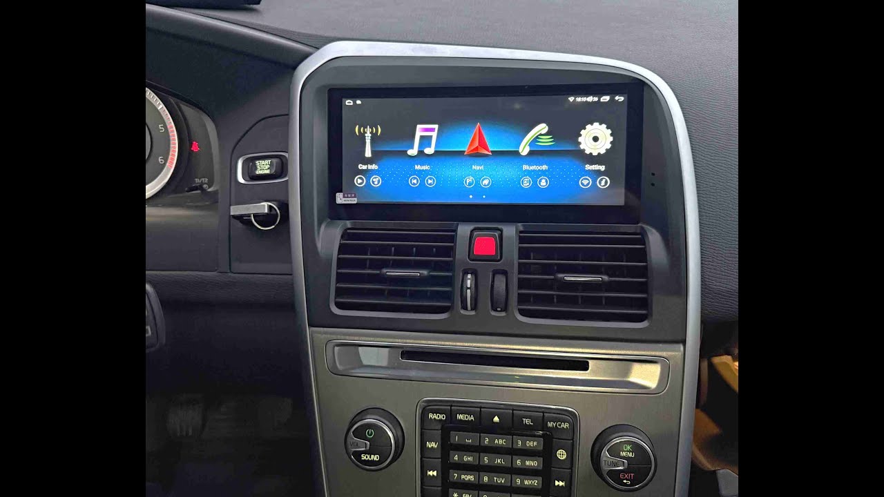 Удаление андроид магнитолы Volvo CX 60 + CarPlay -видео 4K