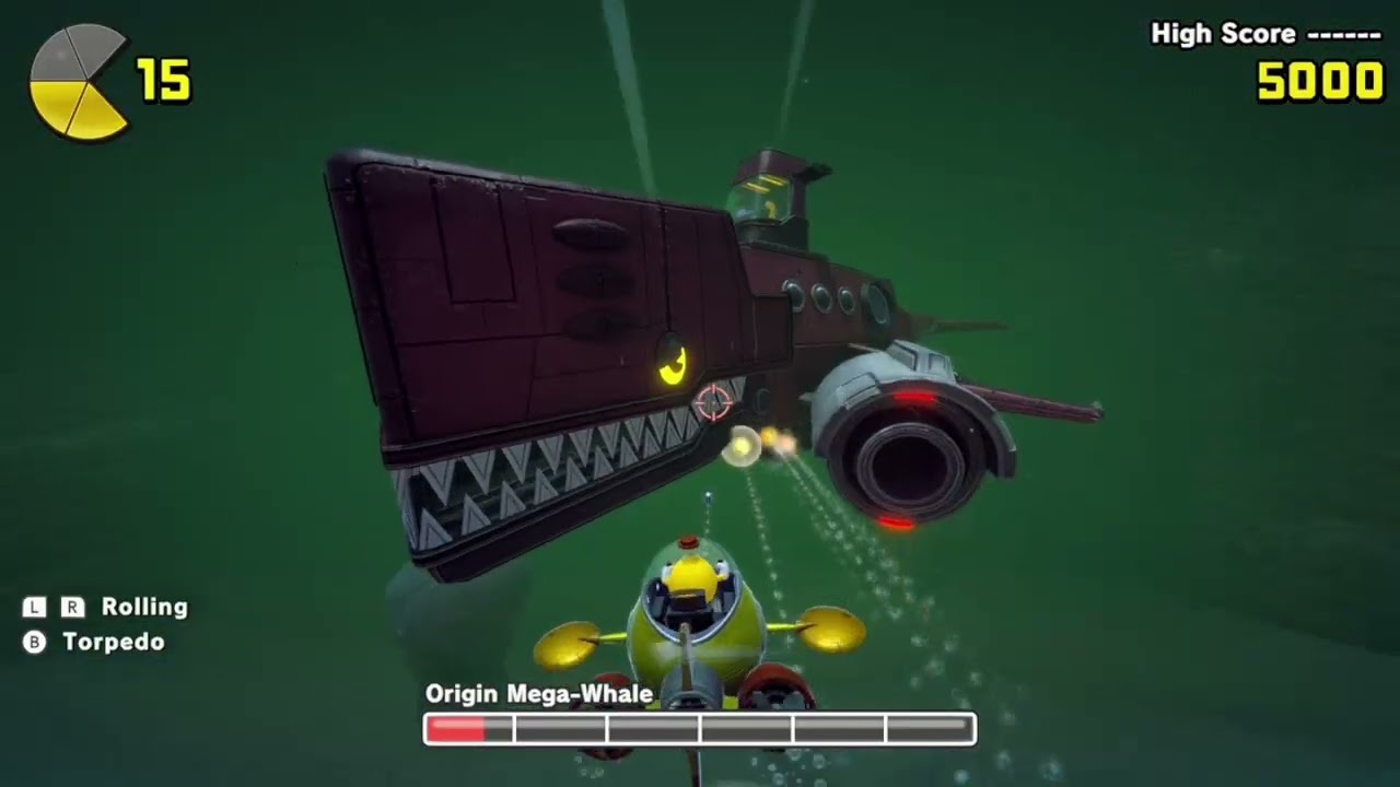 Pac-Man dies repeatedly and eventually defeats hard bosses