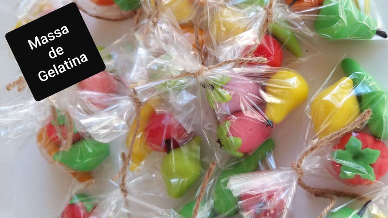 Massa gelatina, docinhos de Leite Ninho.