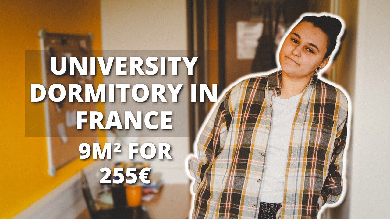 French University Dormitory Tour | 9m2 room for 255 euros | Université de Caen Normandie