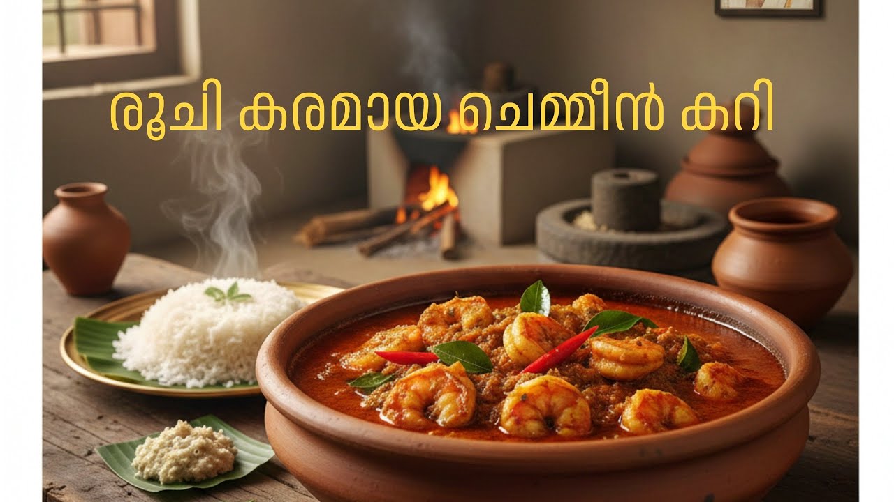  ചോറിനുംചപ്പാത്തിക്കും പറ്റിയ ചെമ്മീൻ കറി തയ്യാറാക്കാം |prawns curry recipe🦐|megha's talks 