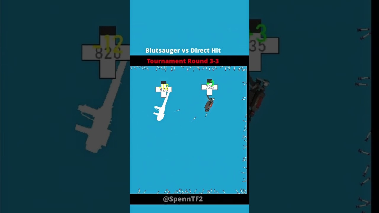 Blutsauger vs Direct Hit simulation