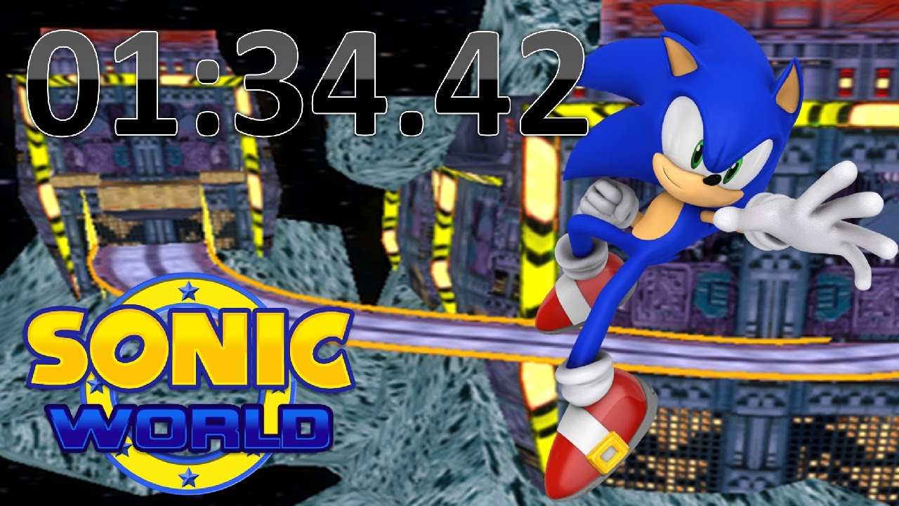 Sonic World R7 - Final Rush w/ Sonic - Speedrun: 1:34.42 (Sonic WR)