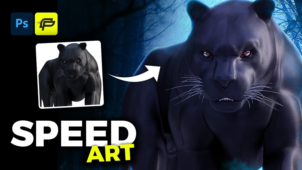 Photo Manipulation Speed Art: Rising from the DEAD | Panther Speed Art | Photoshop | FREE PSD!