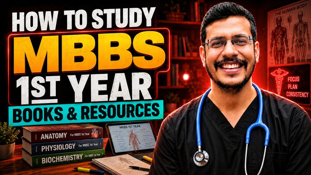 How To Study For MBBS 1st Year | Books & Resources | Dr. Anand Mani
