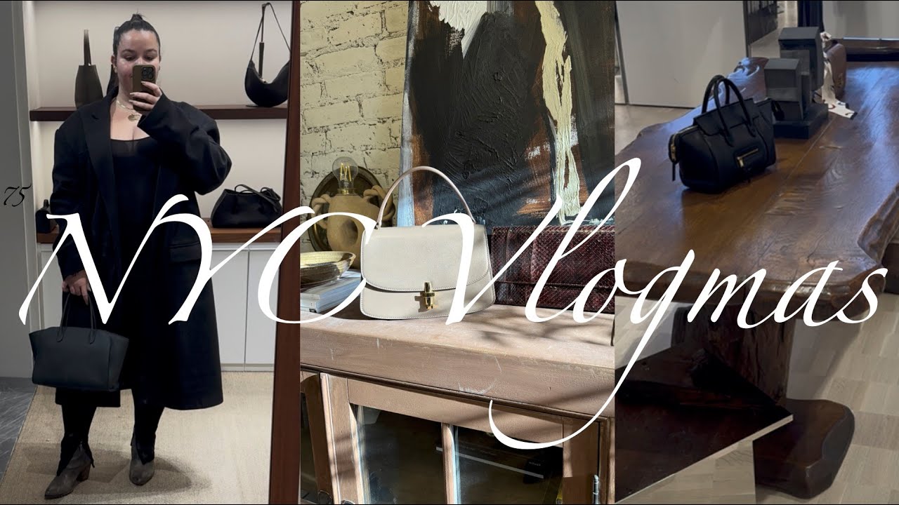 Vlogmas 2025 🎄 Bergdorf Goodman, Dover Street Market и распаковка экзотической сумки 🐍 Lela Sophia