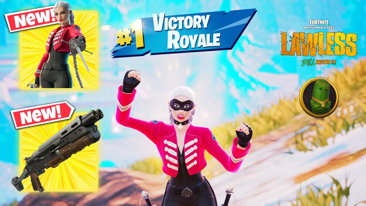 Victory Royale Deal'em Cassidy Quinn Solo Vs Squads ZB challenge (Fortnite C6S2:LAWLESS) #fortnite