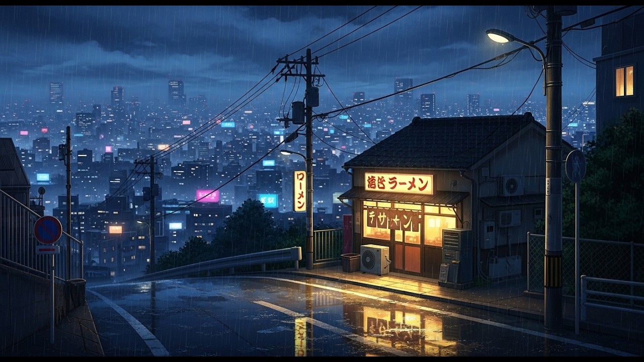 Lofi Tokyo Rainy Night 🌧️ | Chill Beats for Study, Work & Relax