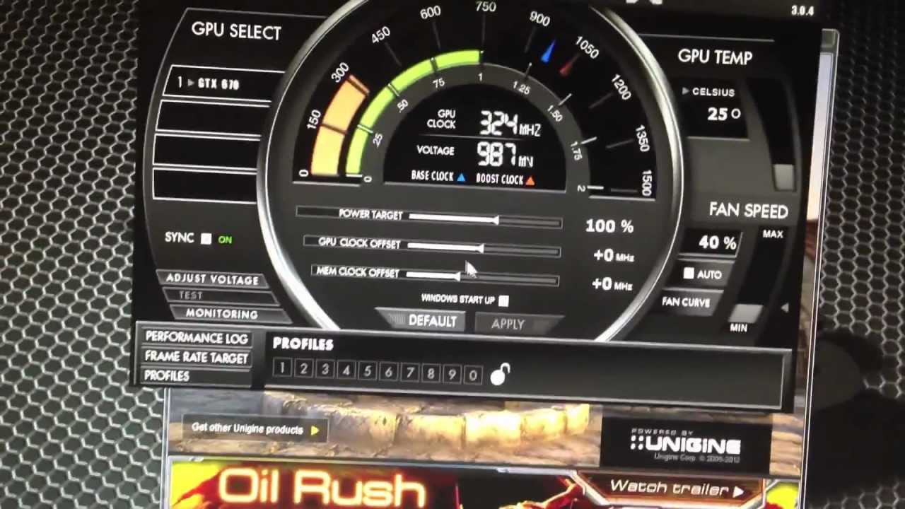 EVGA Precision X - Overclocking EVGA 670 4GB SC+