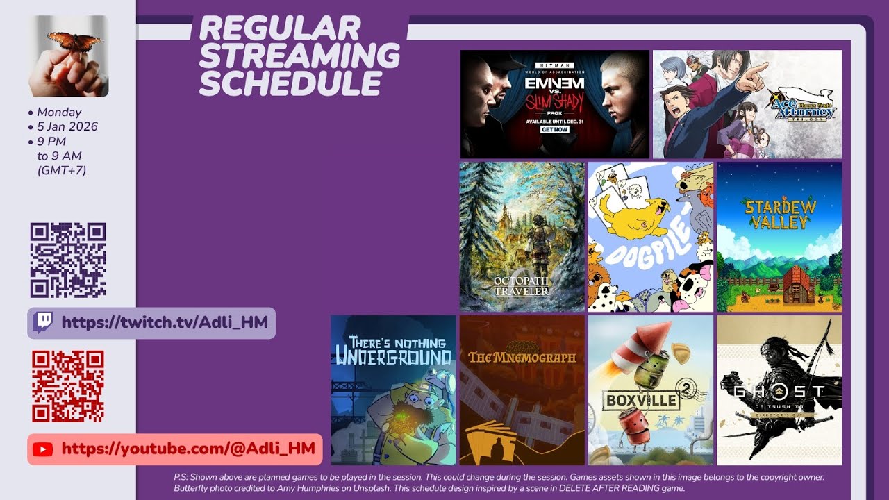 OCTOPATH T0, HITMAN WoA, Dogpile, Boxville2, Mnemograph, Theres NU, Ghost oT, Phoenix WAAT, S Valley