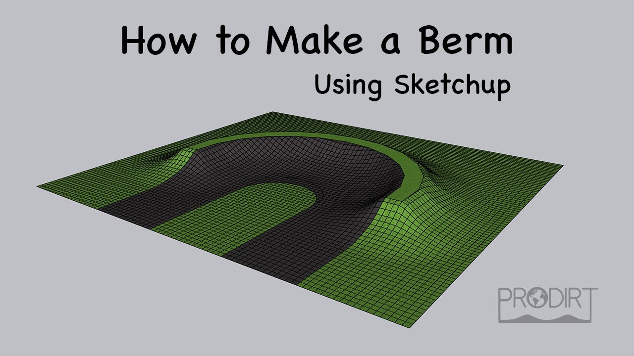 How to make a pumptrack berm in sketchup