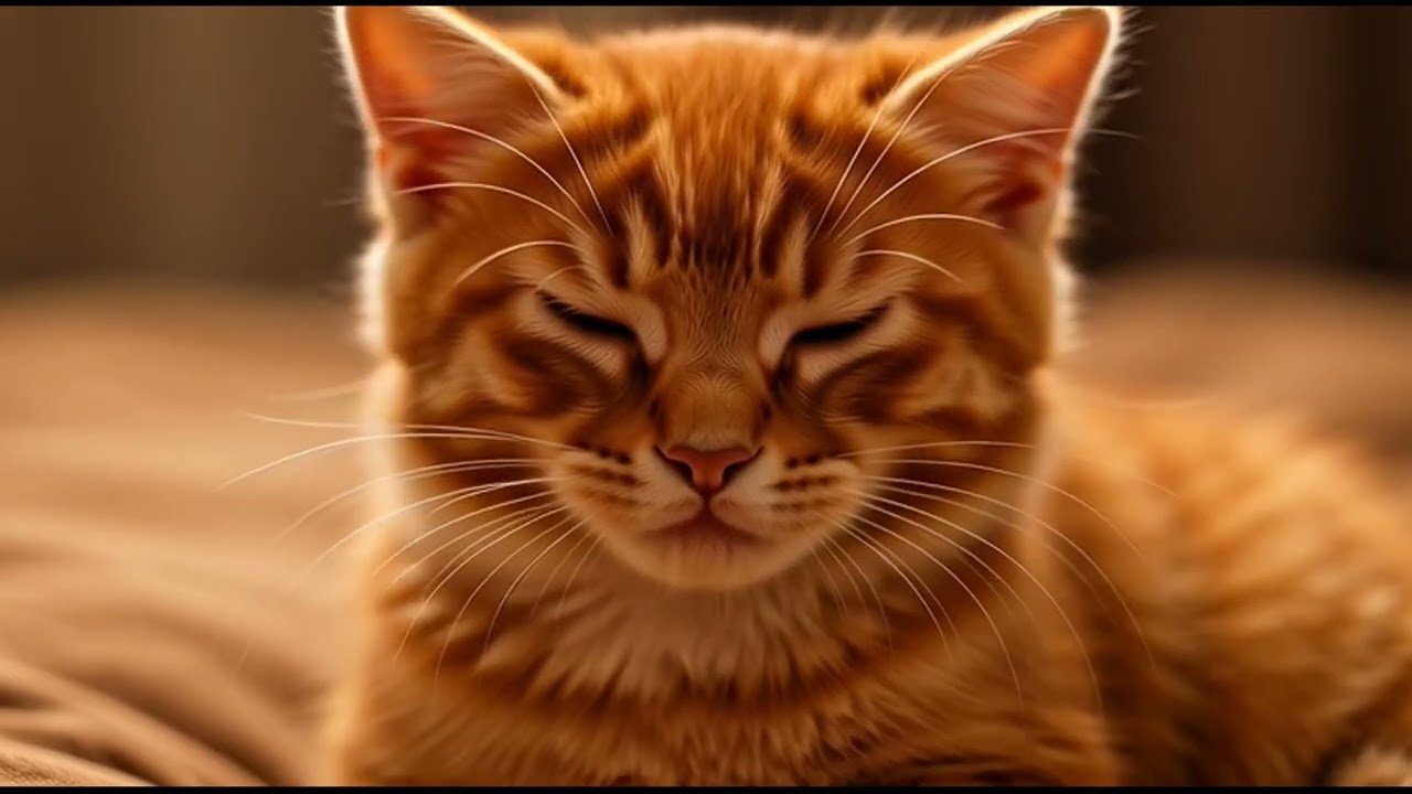 9 Hour Sleeping Kitten Purr & Winter Rain ASMR | Deep Sleep Cozy Ambience 🐱🌧️