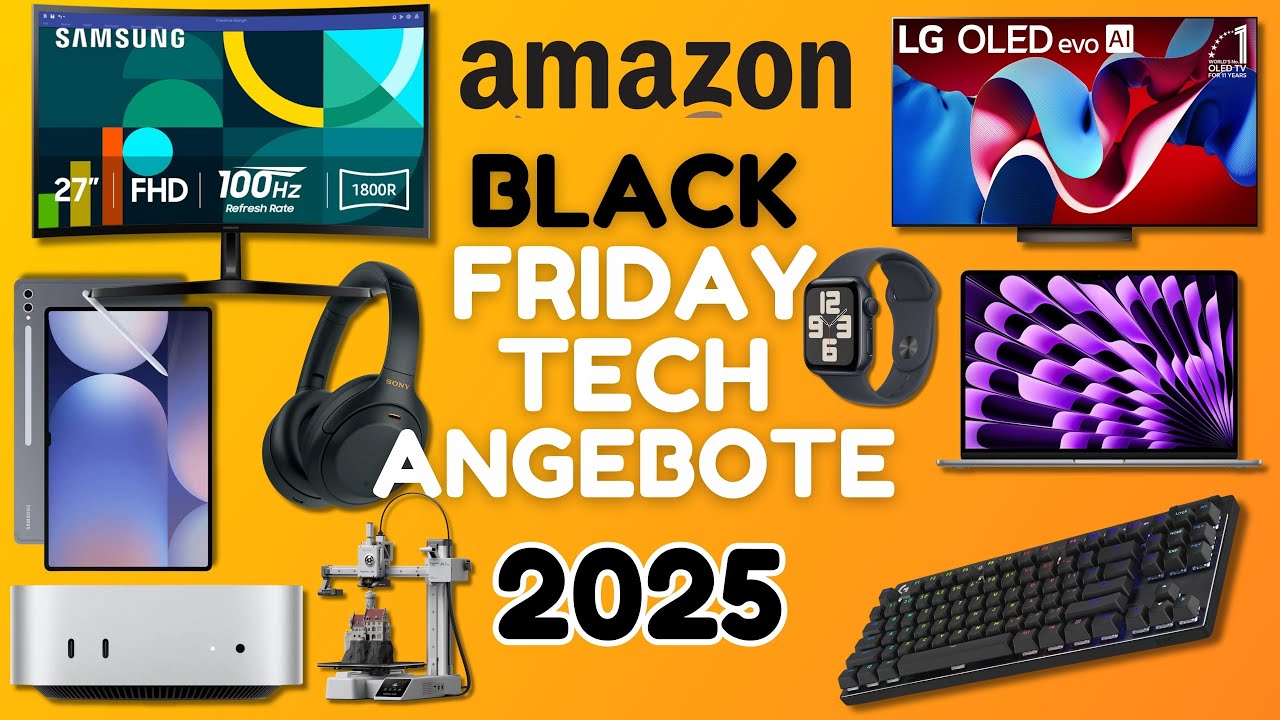 30 Tech-Deals zum Amazon Black Friday 2025 &mdash; BIS ZU 71 % RABATT!