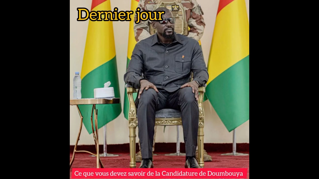 Cours supr&ecirc;me Guin&eacute;e : ce que vous devez savoir de la Candidature du Pr&eacute;sident Mamady Doumbouya