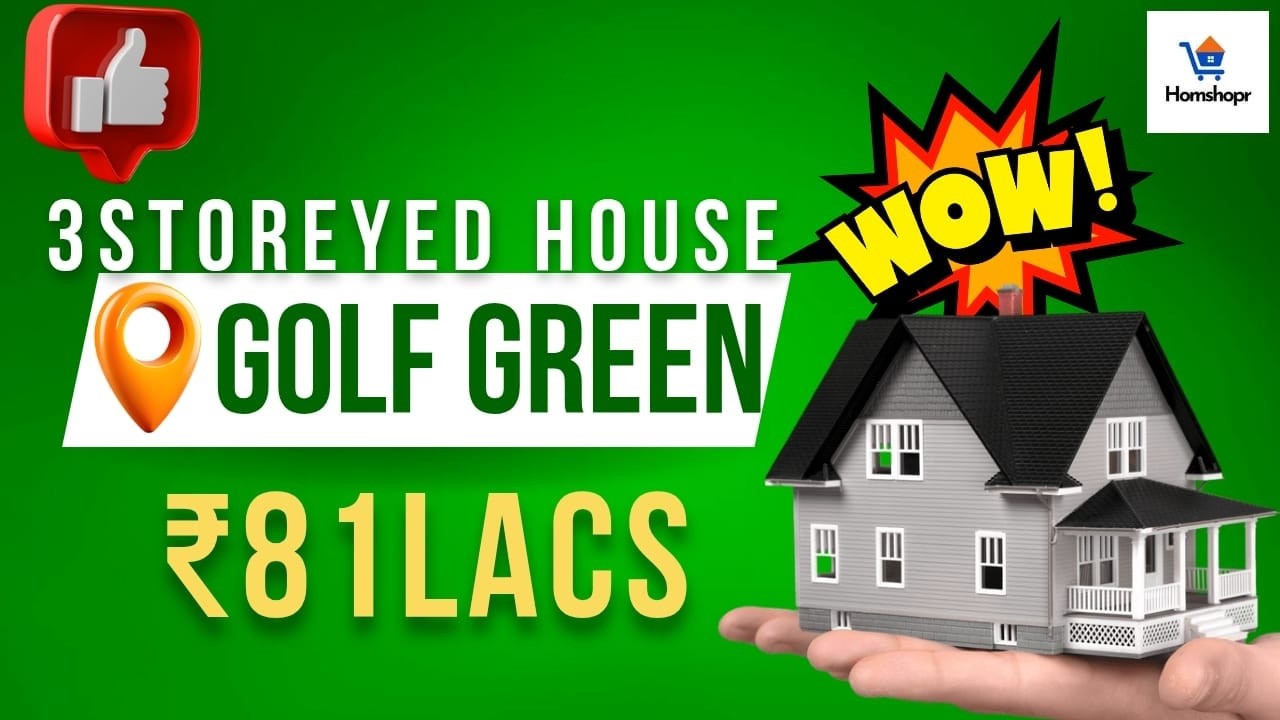 3-Storey House for Sale in GolfGreen | Jadavpur ₹81Lacs