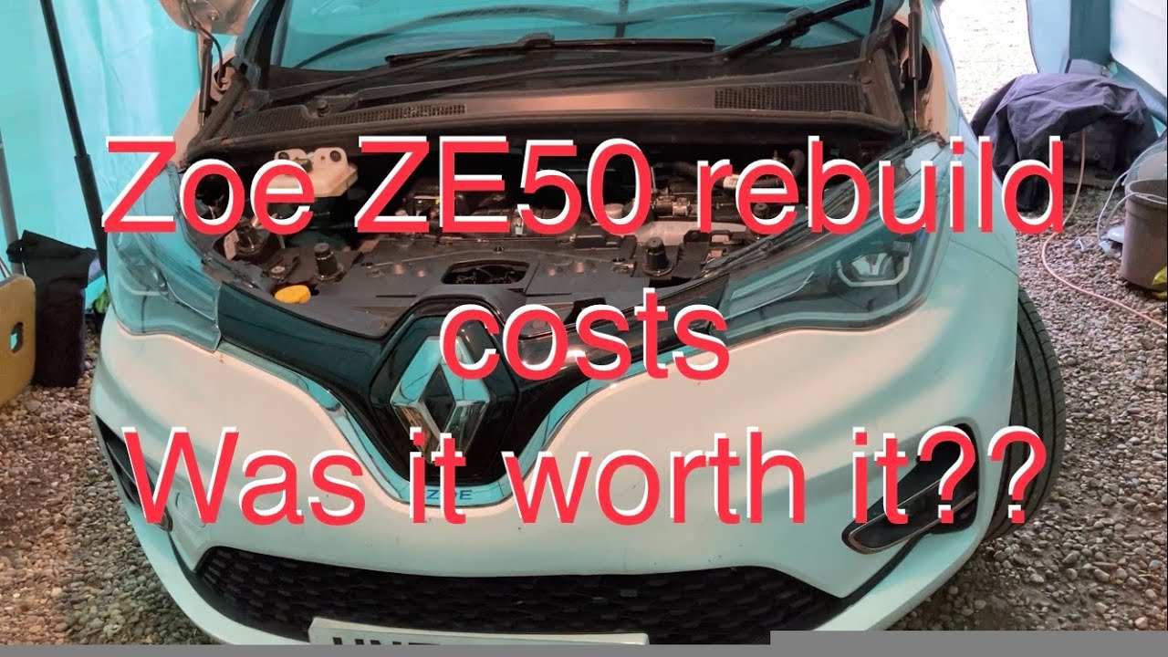 Renault Zoe ZE50 R135 repair costs - was it worth it? Salvage Electric Car EV rebuild