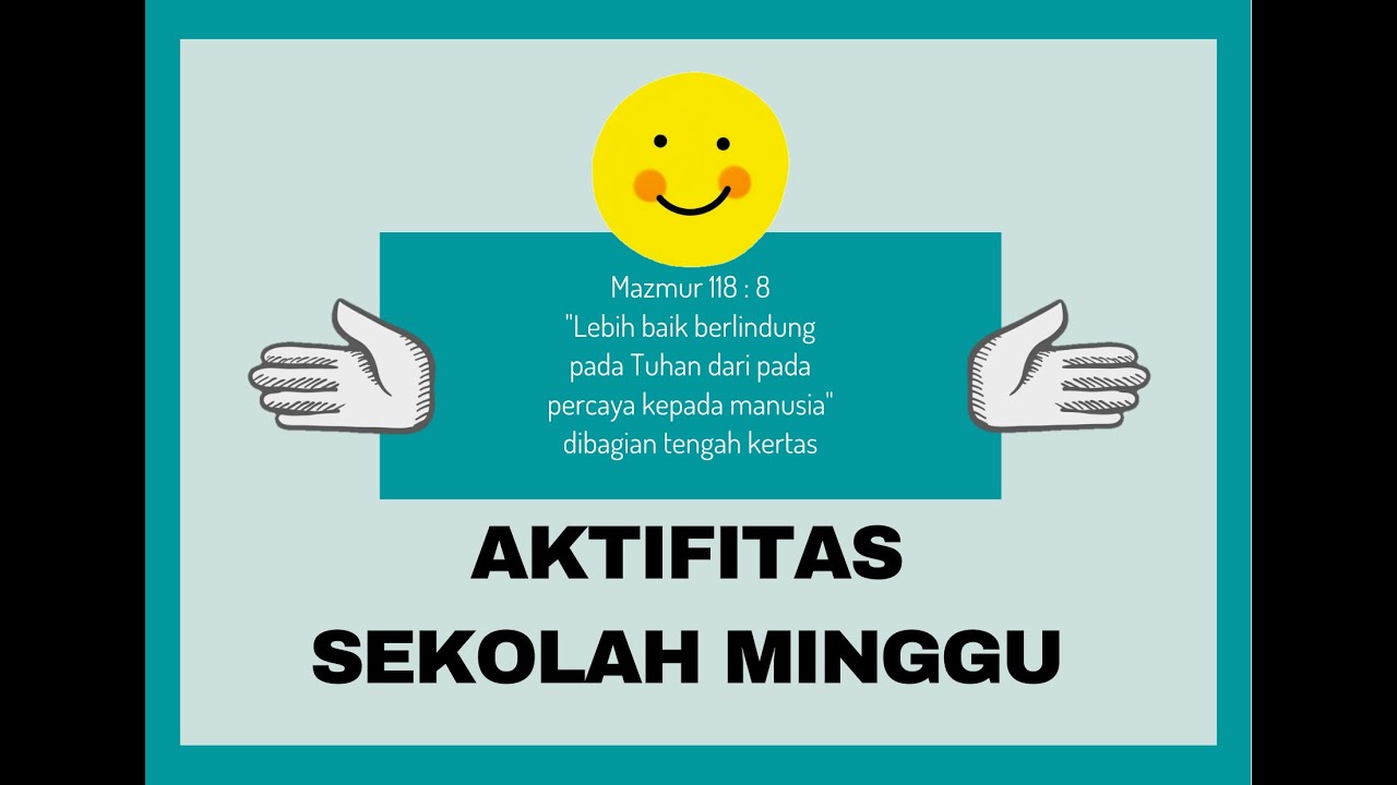 Kreativitas Anak - Aktivitas Sekolah Minggu kelas Kecil (Pelukan Kasih Tuhan Yesus)