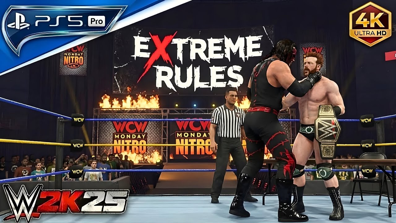 WWE 2K25 | Kane vs Sheamus | Extreme Rules at WCW Monday Nitro