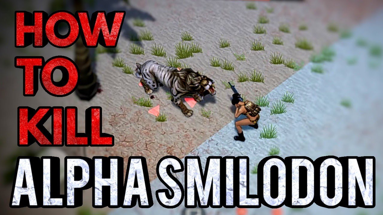 Trick To Easily Kill Alpha Smilodon | Jurassic Survival