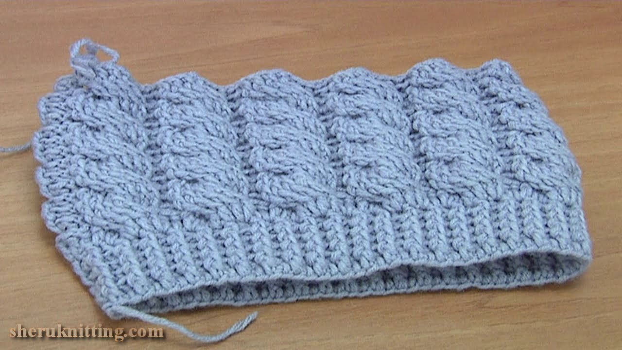 Crochet Cable Hat Tutorial