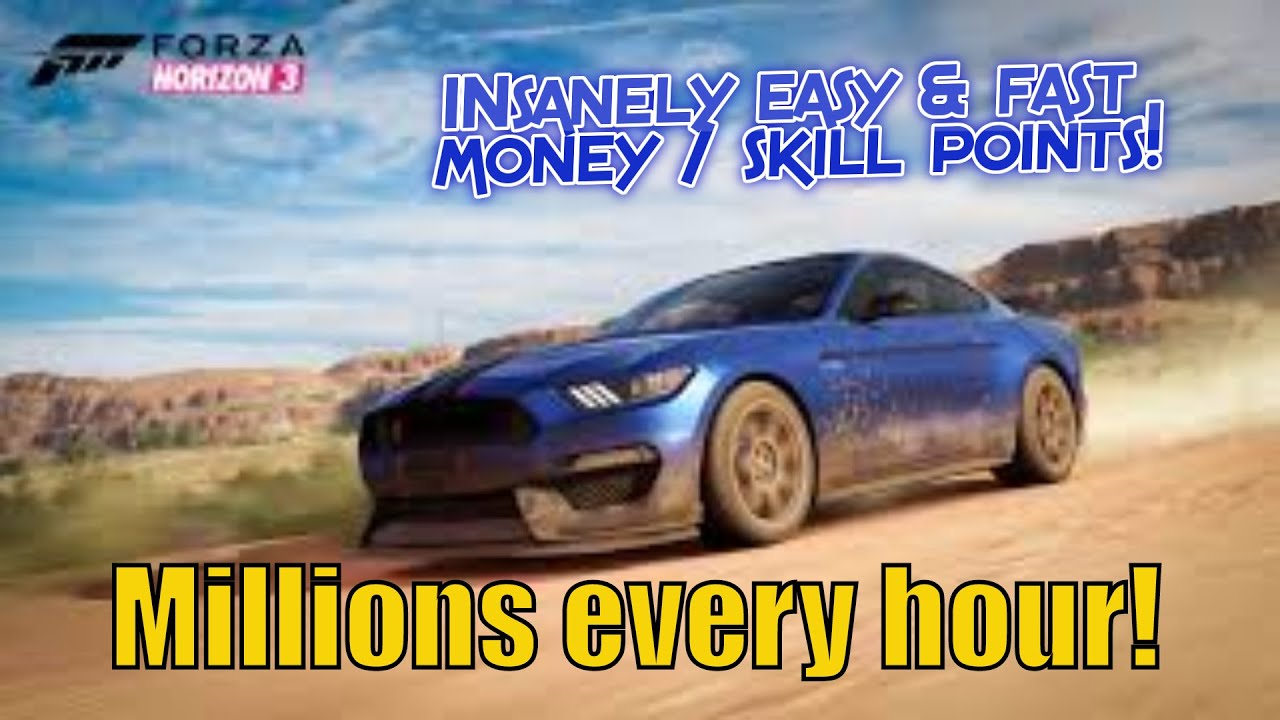 Forza Horizon 3: INSANE Cash and Skill points! EASY Money making method!