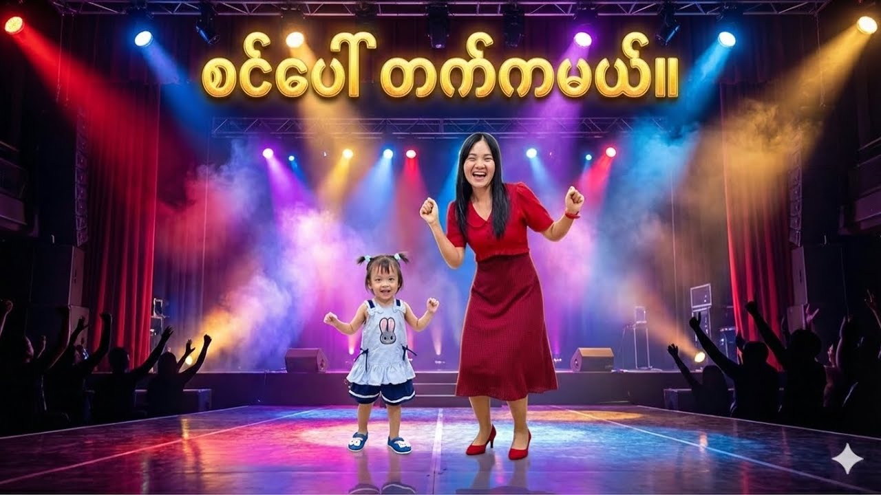 ခုံပေါ်တက်ပီးကတဲ့တုန်တုန်🤣🤣