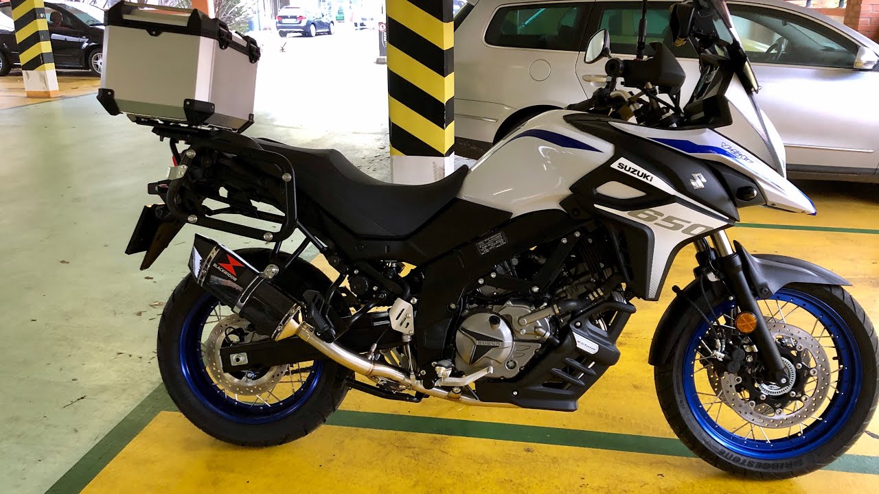 Suzuki DL650 V-Strom 2017-2020 Exhaust System 300mm Hexagonal Full Carbon Silencer