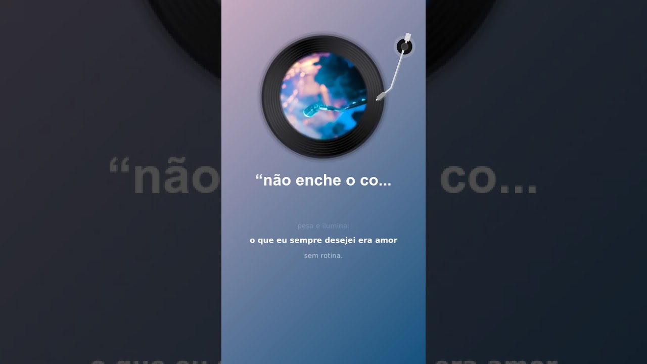 “não enche o coração”