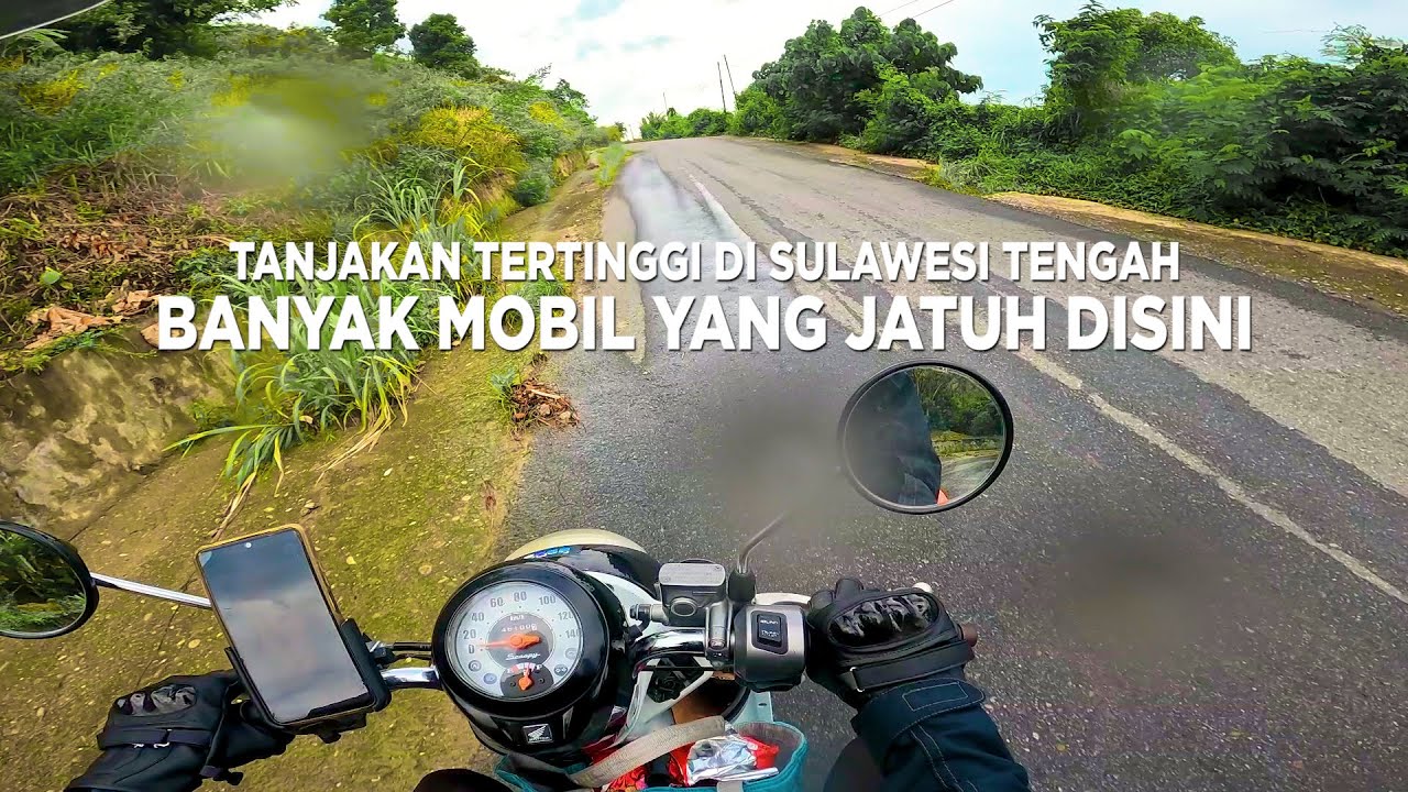 NAIK MOTOR BUTUT DI TANJAKAN EKSTRIM PASIR PUTIH GUNUNG TINOMBALA - TOURING LINTAS TOLI TOLI PART 3