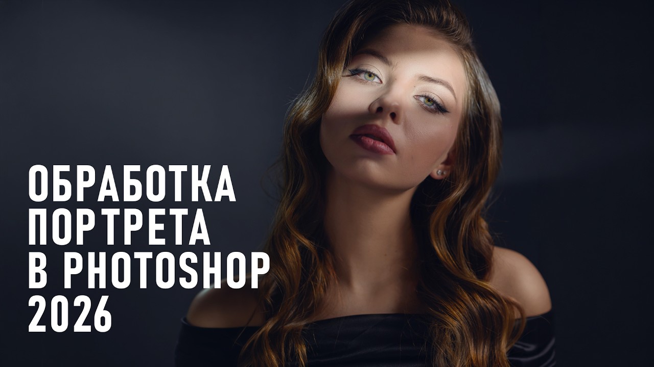 Обработка портрета в Фотошоп в 2026. Мой пошаговый алгоритм.