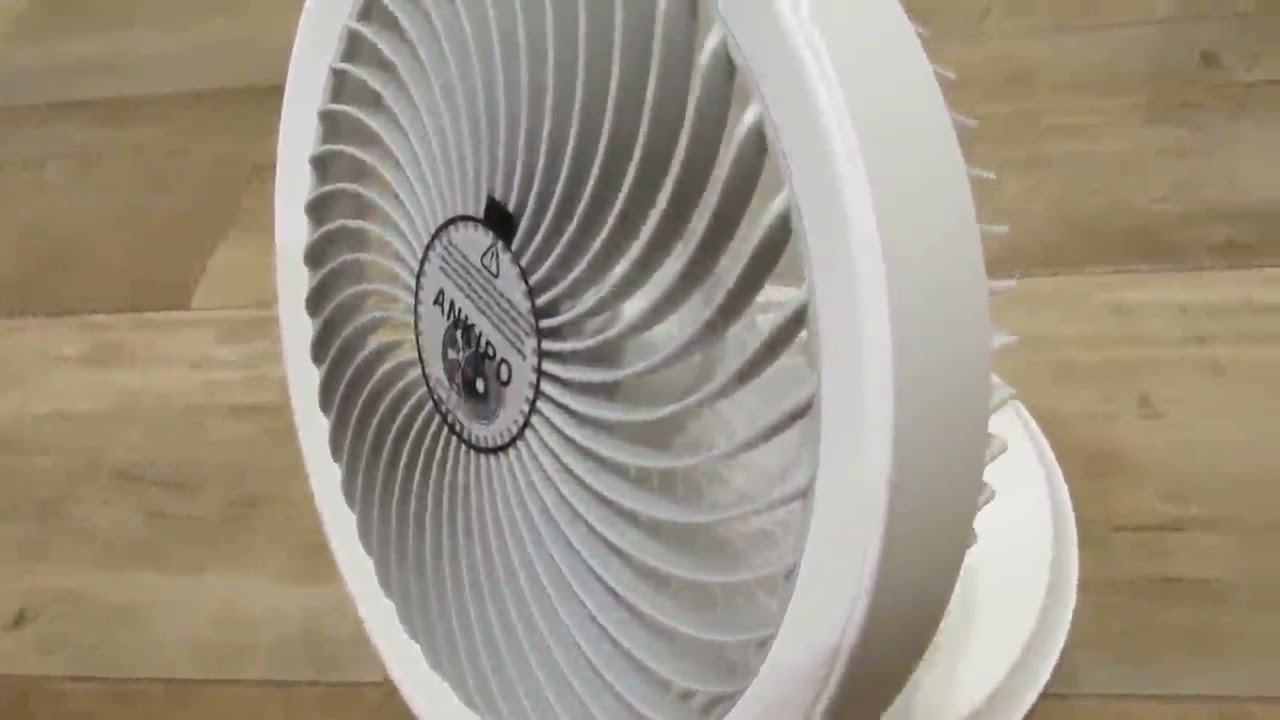 Ankipo Portable Desk Fan, USB Rechargeable Desktop Quiet Fan Oscillating Table Fan Review, Powerful