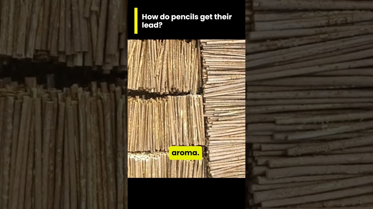 Unveiling the Mystery: How Pencils Get Their Lead - Explained #shorts