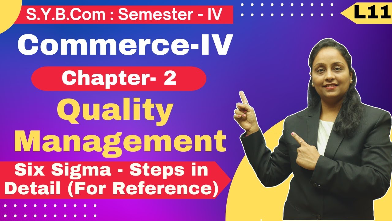 SYBCOM || Commerce || Chapter 2 | Quality Management | Lecture 11 | Semester 4 |