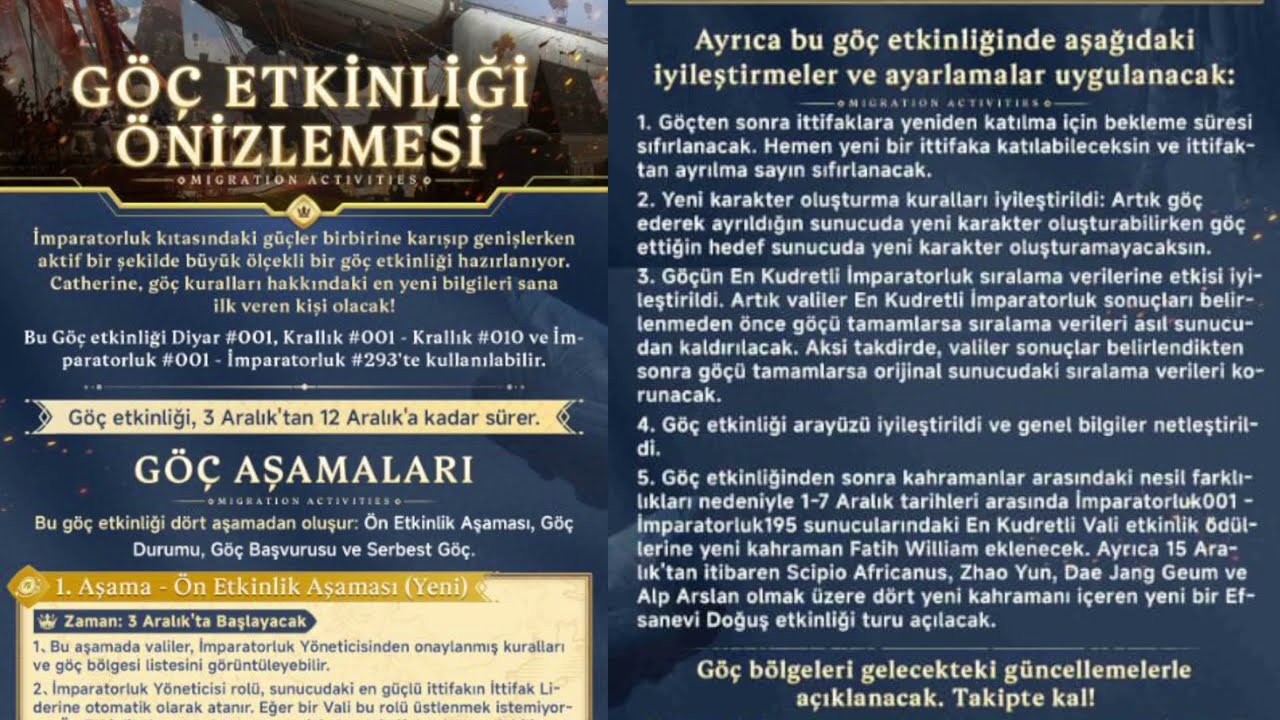 GÖÇ HAKKINDA HERŞEY - Age of Empires Mobile