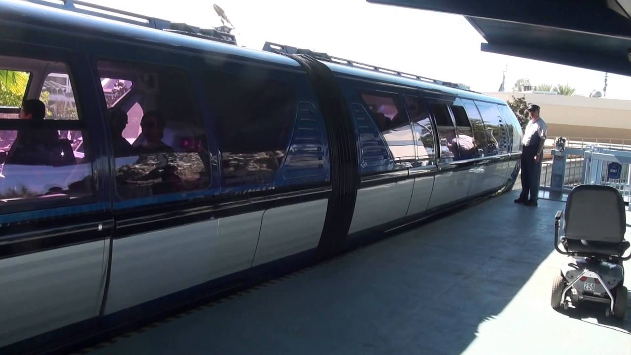 Disneyland, Disneyland Monorail Ride Tomorrowland to Downtown Disney HD POV Full Experience