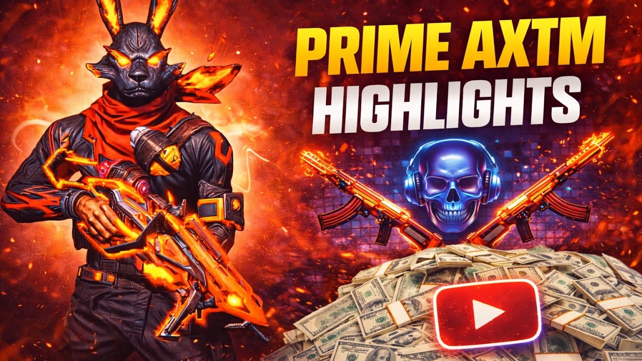 PRIME AXTM HIGHLIGHTS 🗿 FREE FIRE GAMEPLAY 