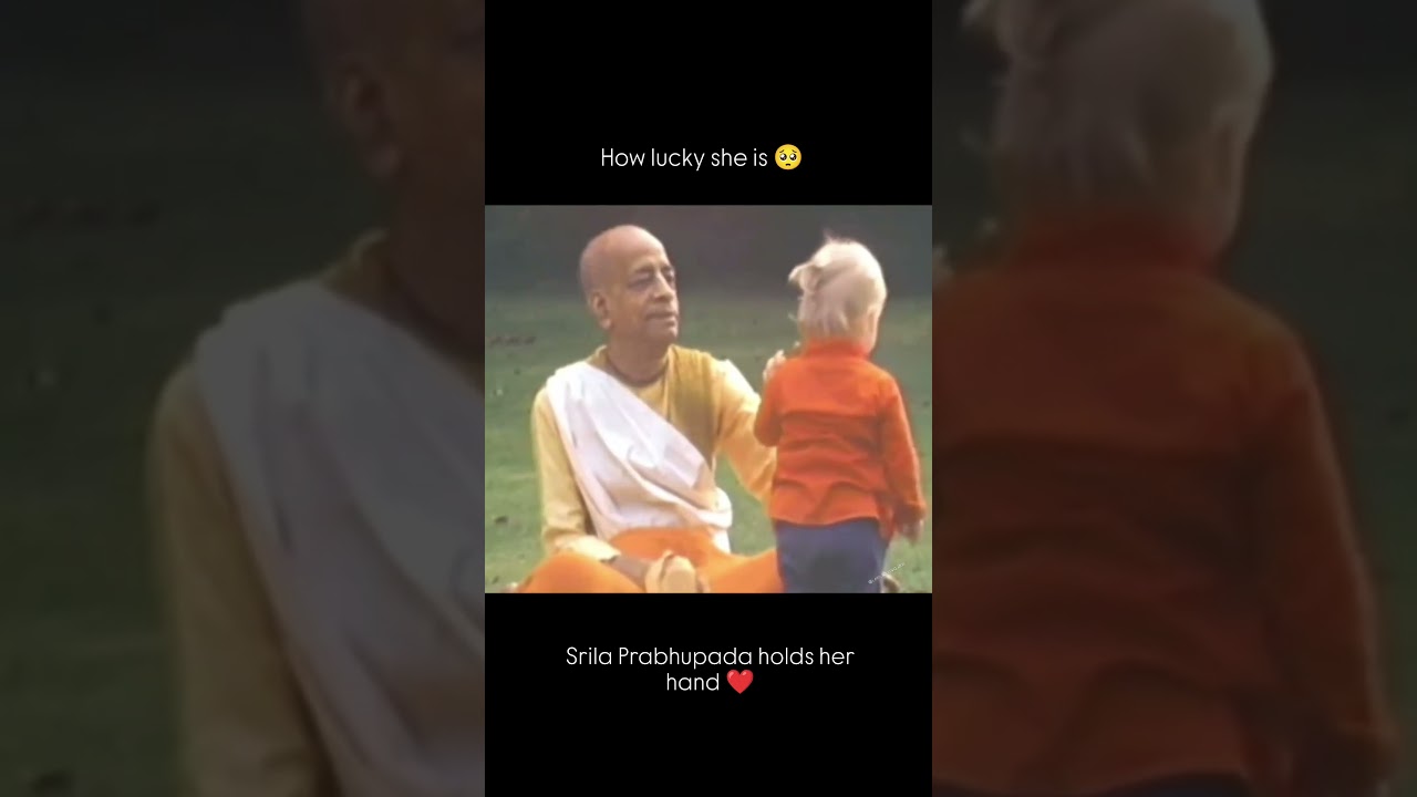 how lucky she is 🥺#shorts #youtubeshorts #prabhupada #iskcon