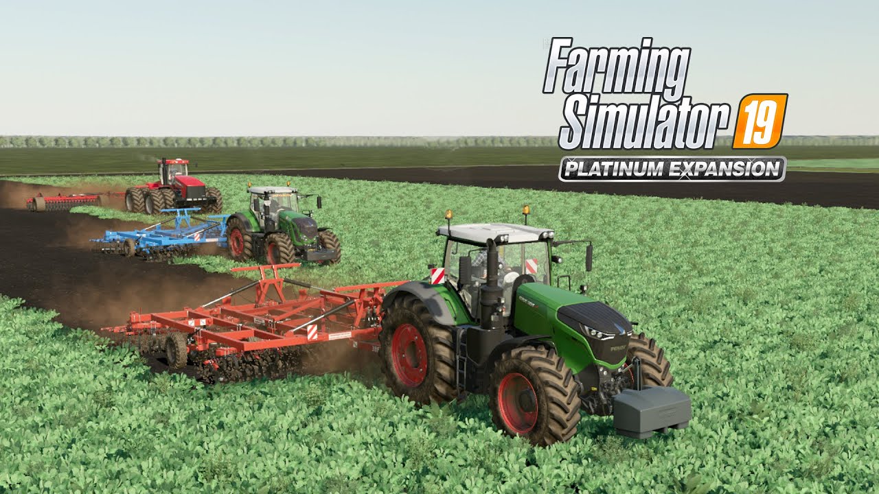 FS19 Timelapse #46 Дискование Fendt 1050,  Fendt 936, Case STX 535