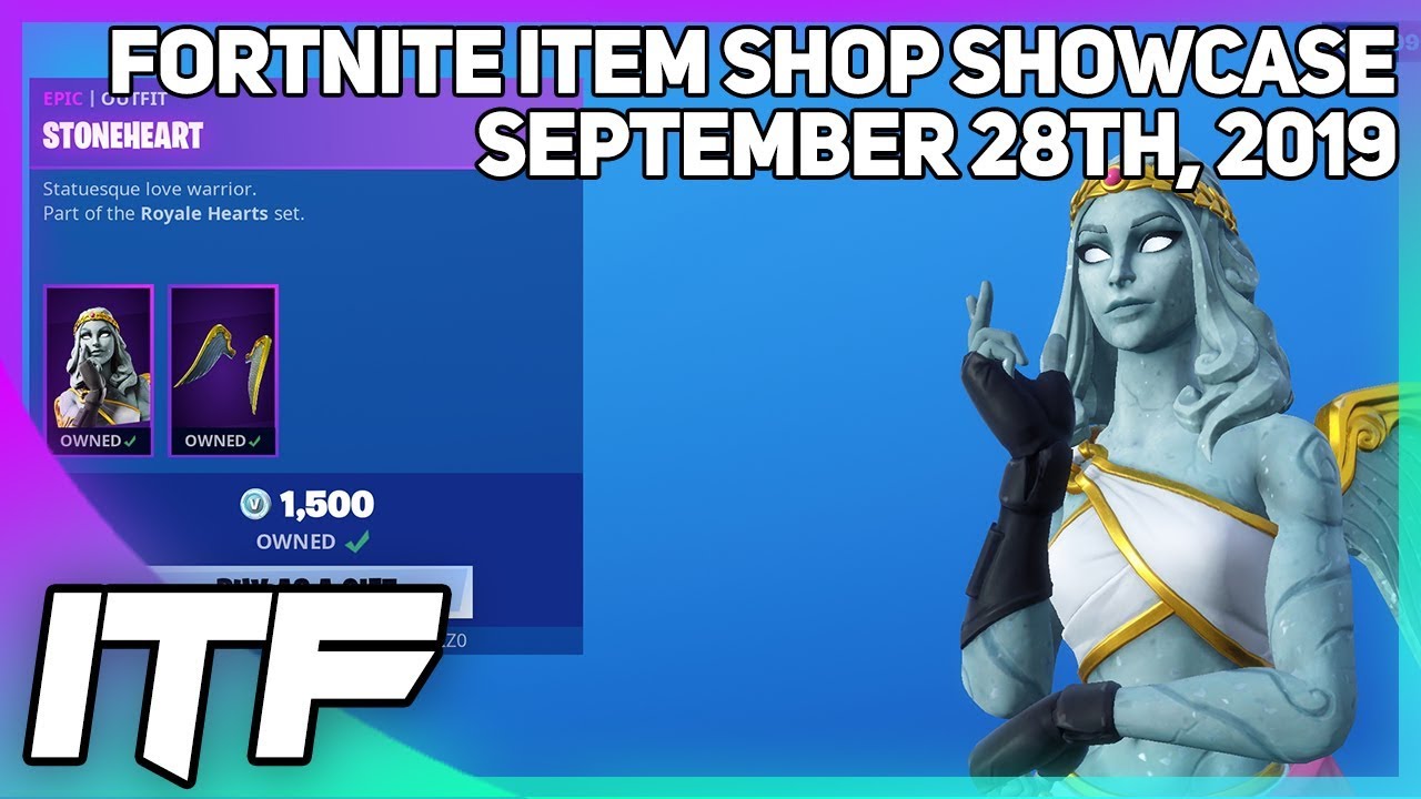 Fortnite Item Shop *NEW* STONEHEART SET! [September 28th, 2019] (Fortnite Battle Royale)