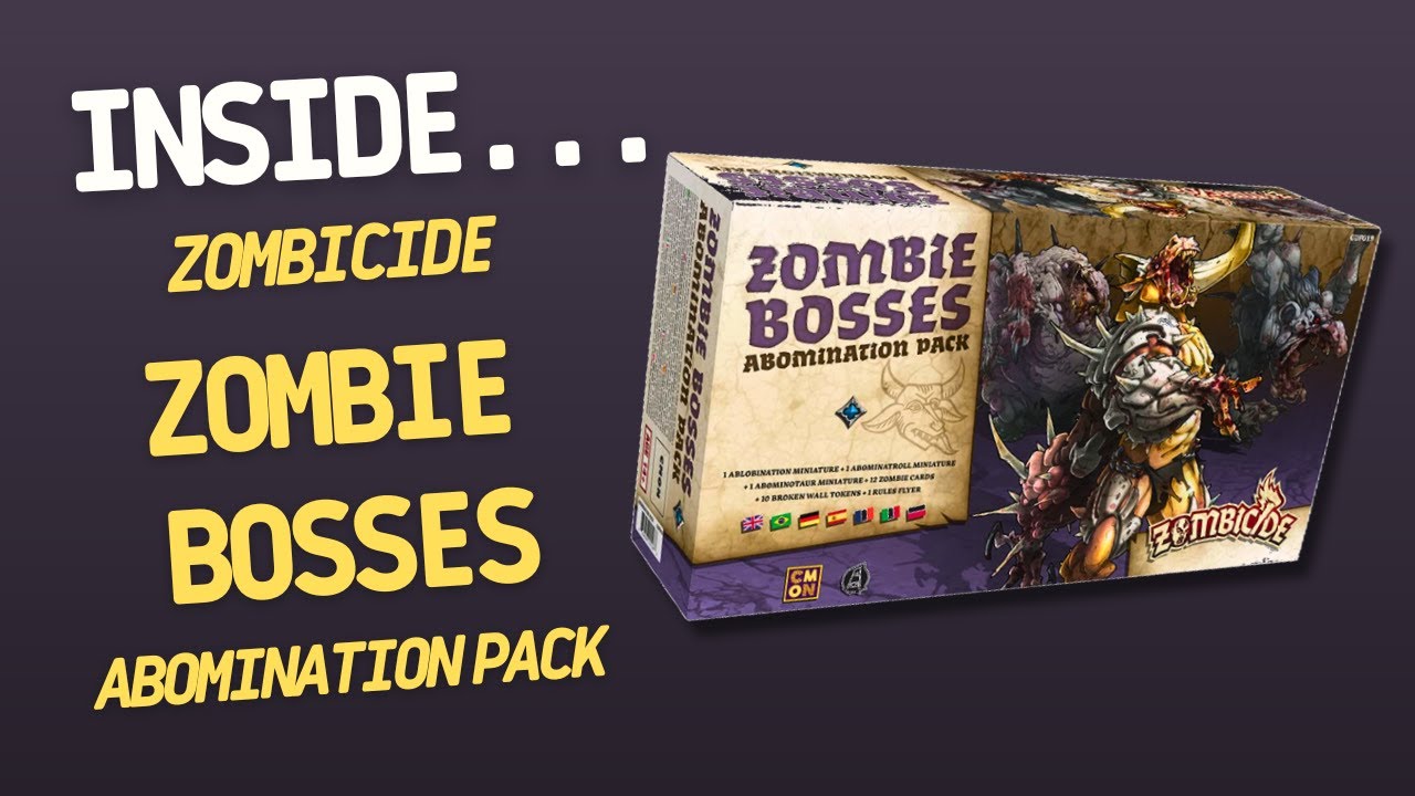 Zombicide Black Plague Zombie Bosses Abomination Pack | Inside with Jo&atilde;o Ricardo Ep73