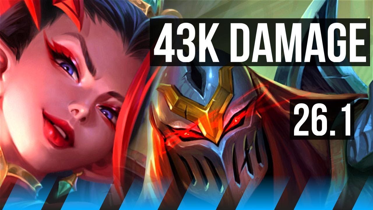 ZYRA vs ZED (MID) | Summon Aery, 43K damage | KR Master | 26.1