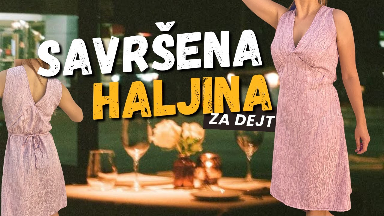 Napravila sam savršenu haljinu za dejt I Tutorijal za krojenje i šivenje haljine po tvojoj meri