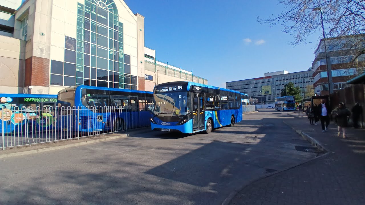 Metrobus buses around Crawley 9/4/25